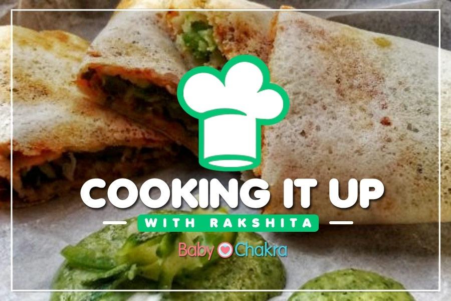 Zucchini Dosa Wrap